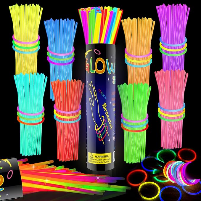 100 Pcs Glow Sticks Bulk, Night Clubs by GlowPartySupplies