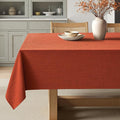 MIULEE Burnt Orange Linen Polyester Tablecloth Fall Thanksgiving 60x84 Inch by MIULEE