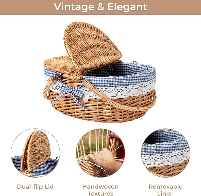 GRANNY SAYS Wicker Picnic Basket - Image 7