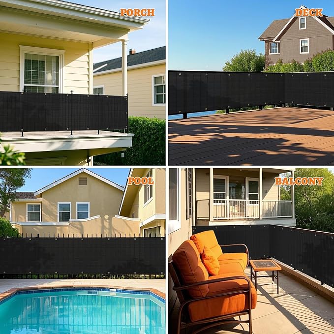 2.5' x 252' Balcony Privacy Screen Fence Cover - Image 2