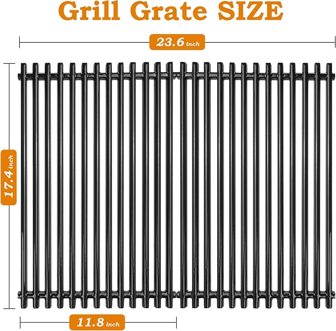 17 3/8 inch Grill Grates for Weber Spirit Grill Parts, Spirit 300 Series Grates - Image 3