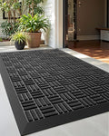 DEXI Front Door Mat Outside Entrance, 2x3 ft Rubber Entry Doormat Heavy Duty by DEXI