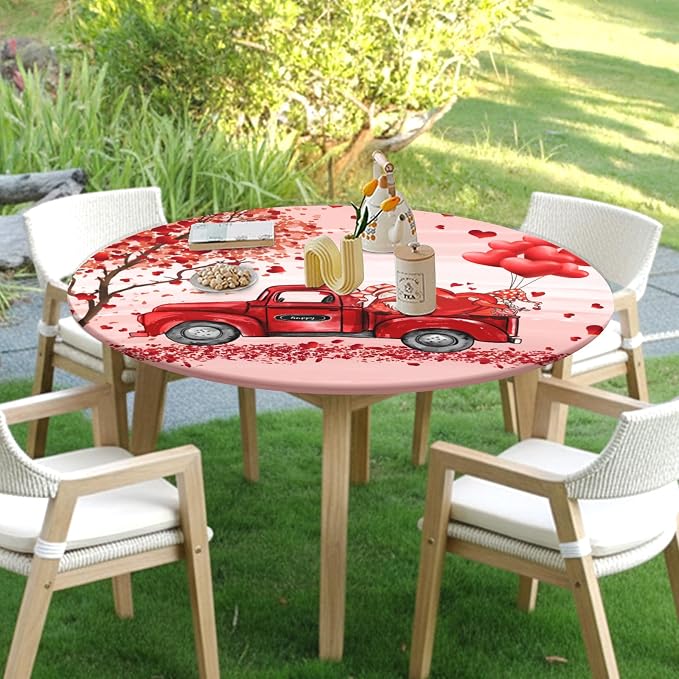 Valentines Day Round Fitted Tablecloth - Image 8