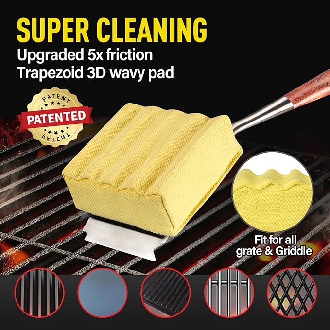 Bristle-Free Steam Cleaning Grill Brush, - Image 4