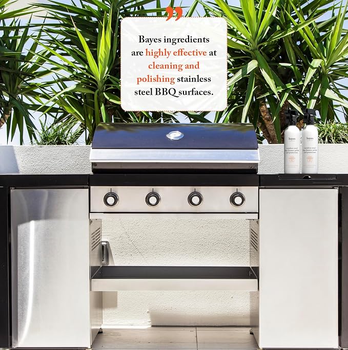 Bayes High-Performance Stainless Steel BBQ Exterior Cleaner and Protectant - Image 2