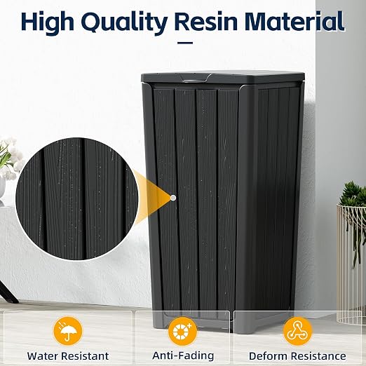 23 Gallon Outdoor Trash Can Waterproof Resin Garbage Can - Image 3