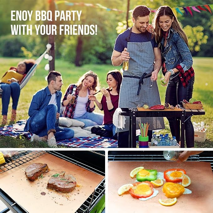 LOOCH Copper Grill Mat Set of 5 - Image 6