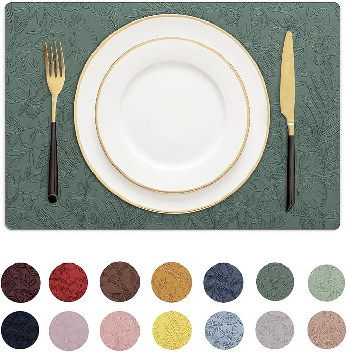 Romanstile Vinyl Placemats Set of 8-12 X 18 Inch by Romanstile