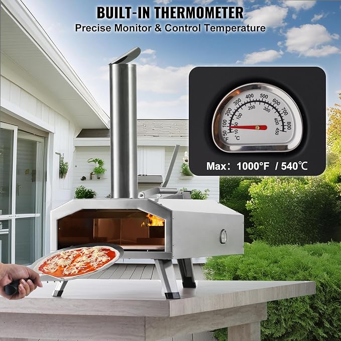 VEVOR Pizza Oven Outdoor, Portable Pizza Stove - Image 4