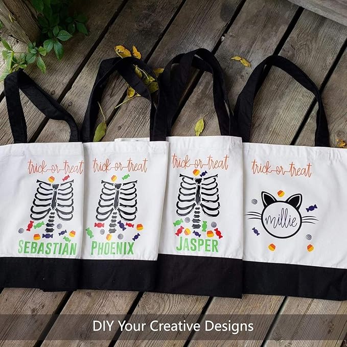 TOPDesign 6-Pack Super Strong Large 12oz Cotton Canvas Tote Bags, Reusable - Image 3