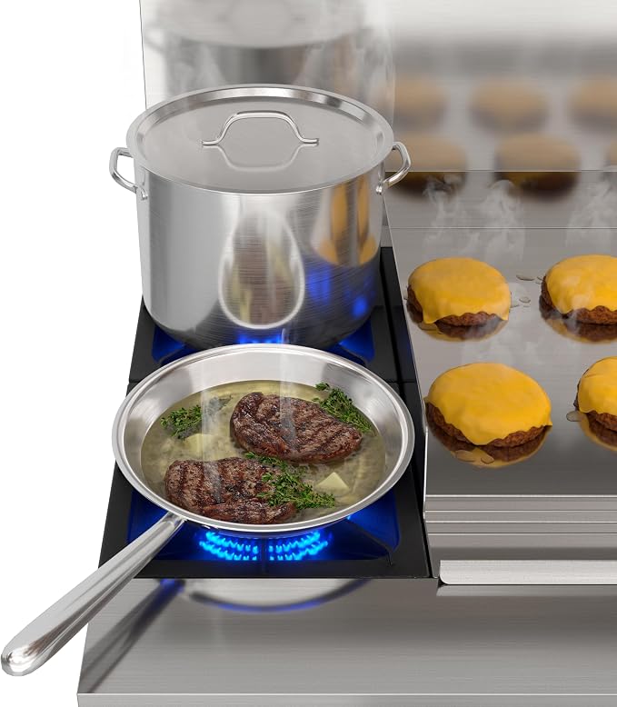 KoolMore 60 in. Double Oven Commercial Cooking Range - Image 6
