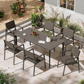 Patio Table and Chairs Set, 7 Piece Outdoor Dining Set by Oasbira