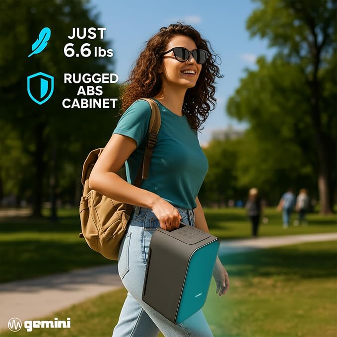Gemini Portable Bluetooth Party Speaker - 600W Peak Power - Image 6