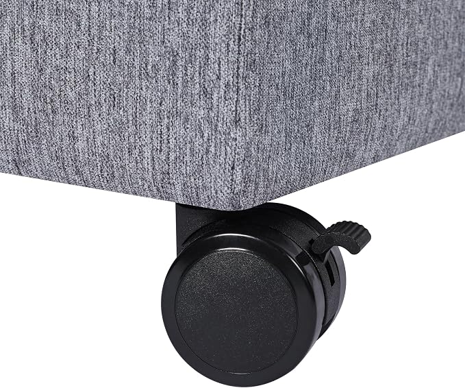 Homebeez Multifunctional Space-Saving Linen Storage Ottoman - Image 8