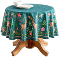 Maison d' Hermine Table Cloth Round Table 100% Cotton 69 Inches Fall Tablecloth by MaisondHermine