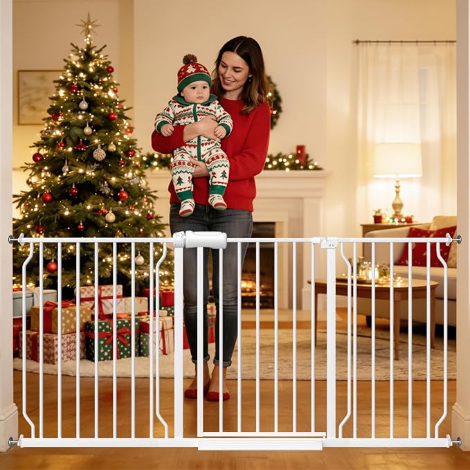 TSAYAWA Extra Wide Walk Through Baby Gate by TSAYAWA