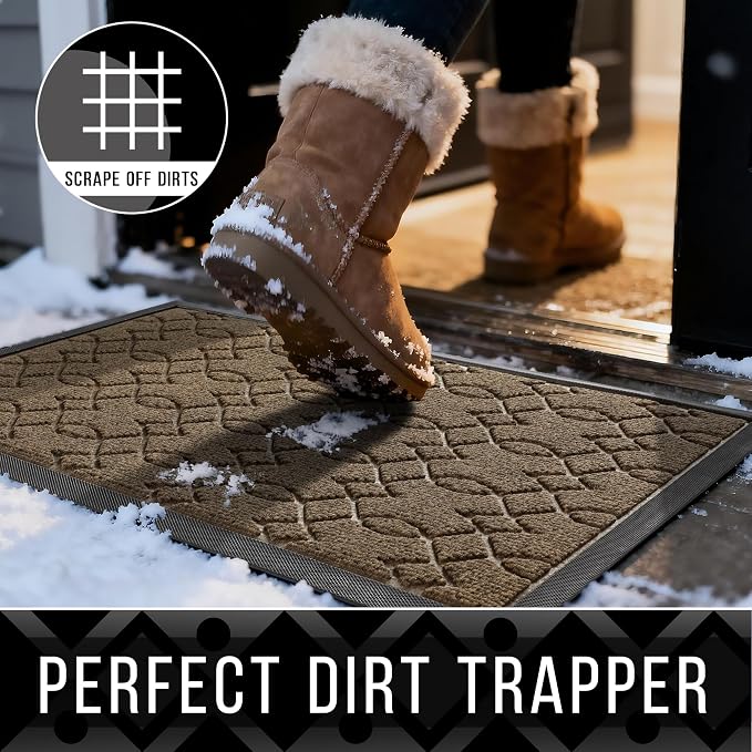 Yimobra Extra Large Door Mat 60x36, All-Season Waterproof Doormat Outdoor - Image 3