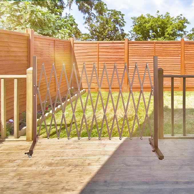 TECSPACE Aluminum Expandable Garden Fence, Portable Barricade Gate - Image 10