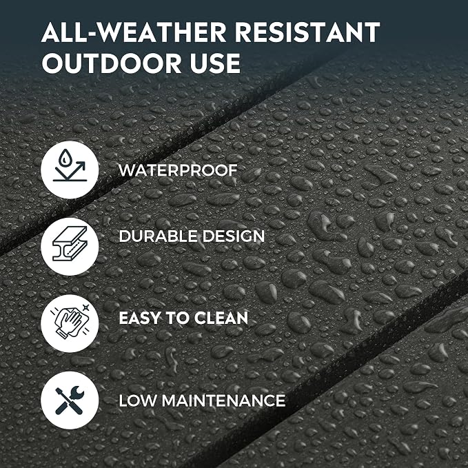 Costaelm Patio Bistro Table, Outdoor Bistro Dining Pub Table - Image 4