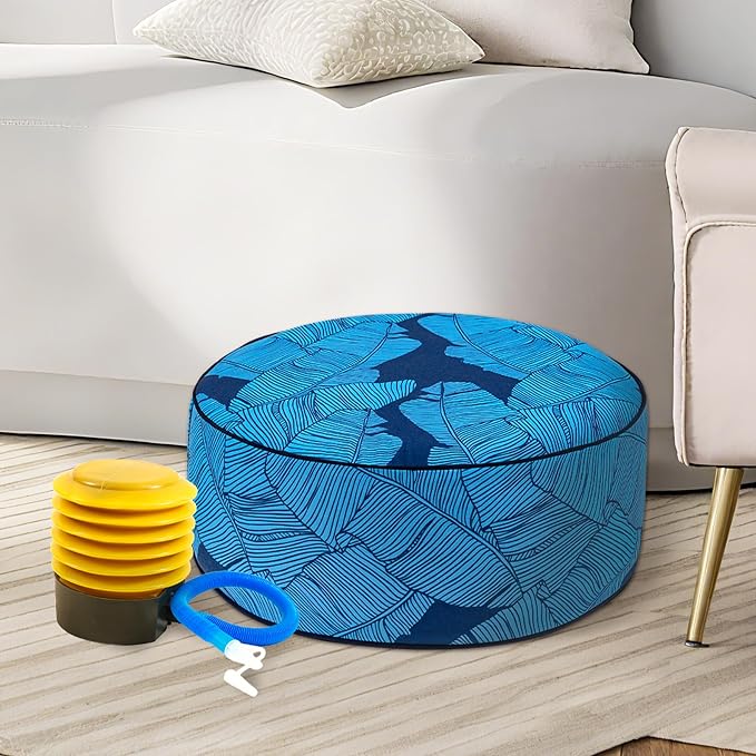 UPWELL Waterproof Inflatable Outdoor Ottoman Pouf, Portable Patio Footrest - Image 8