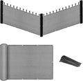 Eden's Decor Balcony Privacy Screen Grey 3'x 6' Cover Mesh Windscreen by EdensDecorInc