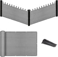 Eden's Decor Balcony Privacy Screen Grey 2'6"x 42' Cover Mesh Windscreen by EdensDecorInc