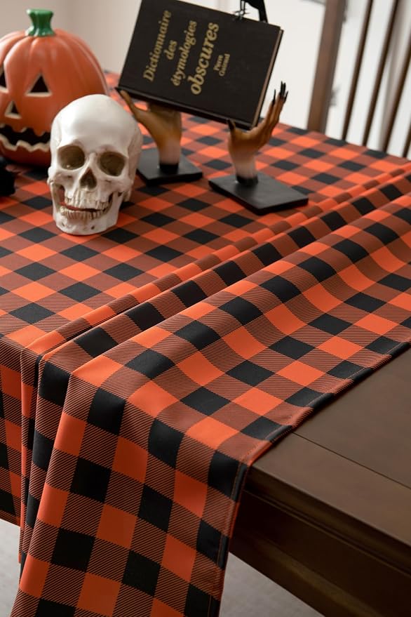 Classic Gingham Buffalo Tablecloth Fabric - Image 8