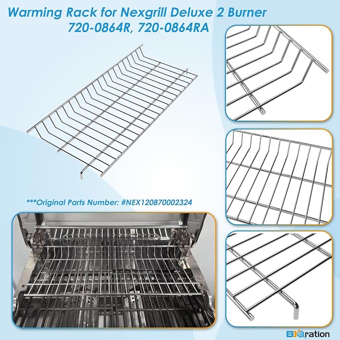 Warming Rack for Nexgrill Grill Parts 720-0864R 720-0864RA, Grill Top Rack for - Image 3