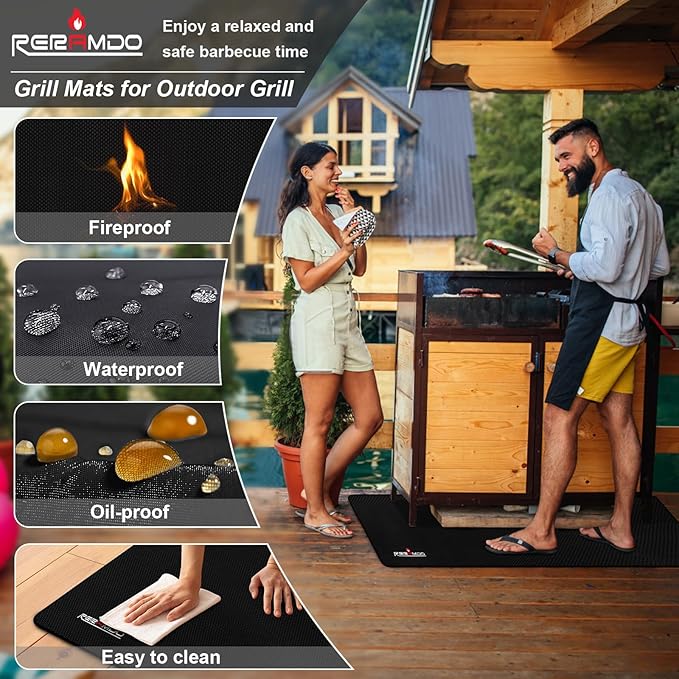 Large 60 x 42 Inch Under Grill Mats - Image 3
