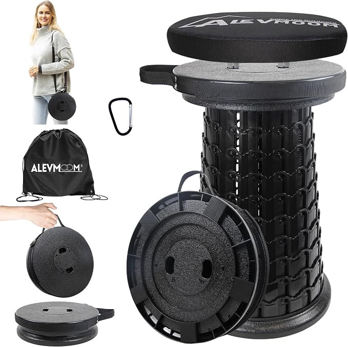 Upgraded XXL Collapsible Stool by Wemakeitbetter