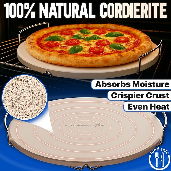 KitchenStar 14-inch Pizza Stone - Image 3