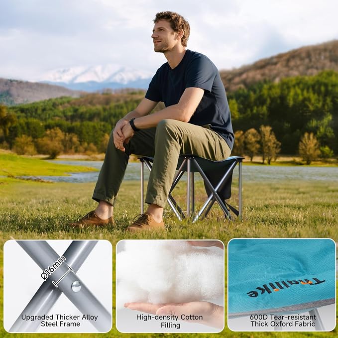 Upgraded Padded Camping Stool - Image 5