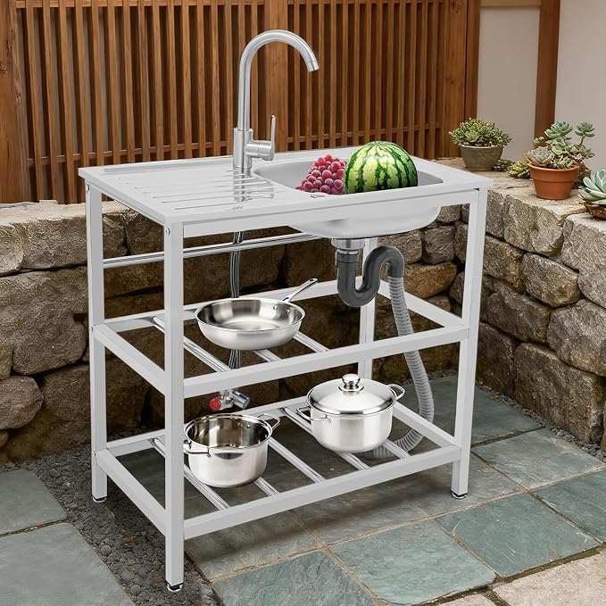 Outdoor Utility Sink, Freestanding Kitchen Sink by Unknown