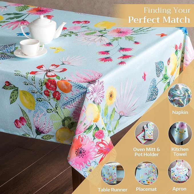 Maison d' Hermine Table Cloth Rectangle Table 100% Cotton 70 x 90 Inches - Image 5