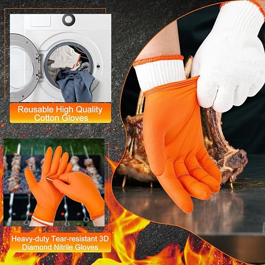 BBQ Gloves for Grilling Disposable Heat Resistant - Image 4