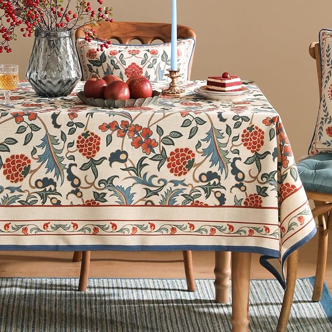 patdrea Designer Vintage Linen Tablecloth - Image 2