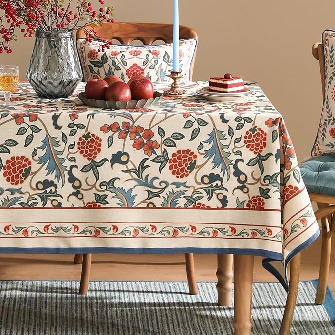 patdrea Designer Vintage Linen Tablecloth - Image 2