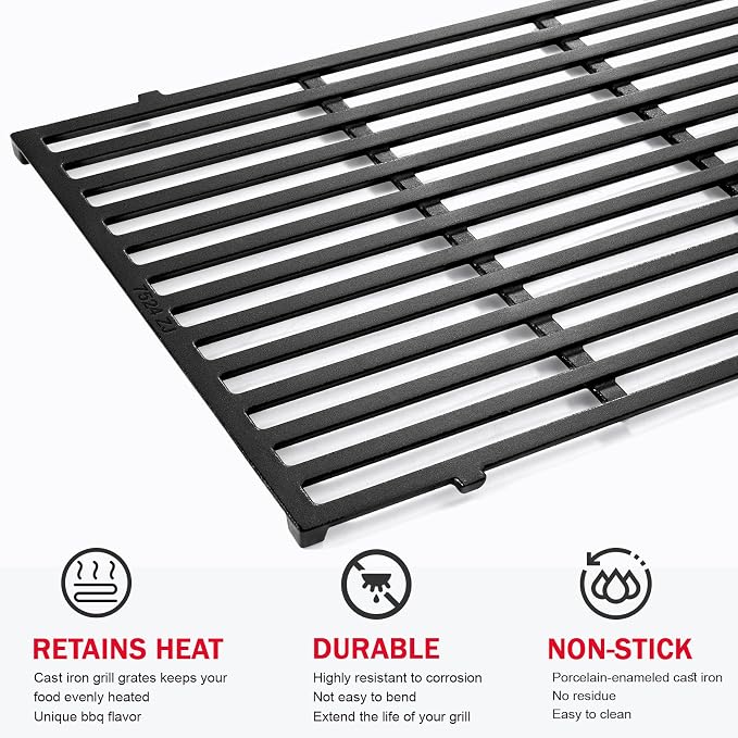 GGC 19.5" Grill Grates for Weber Genesis 300 Series, 7524/7528 Grill Parts - Image 6