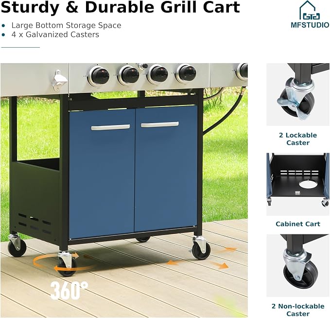 MFSTUDIO 4 Burner BBQ Gas Grill - Image 8