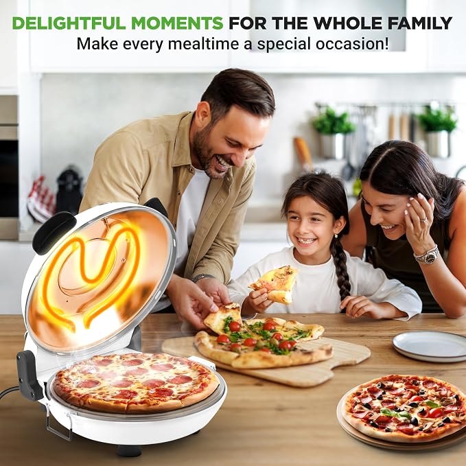 NutriChef Electric Pizza Oven | 1200W Countertop Pizza Maker - Image 8