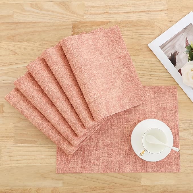 Homaxy Faux Leather Heat Resistant Placemats - Image 7