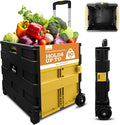 Inspired Living Ultra-Slim Rolling Collapsible Storage Pack-N-Roll Utility-carts by Inspired+Living