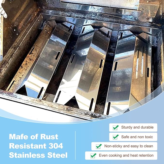 17 3/4” Stainless Steel Heat Plate and 19.25" Cooking Grids - Image 3