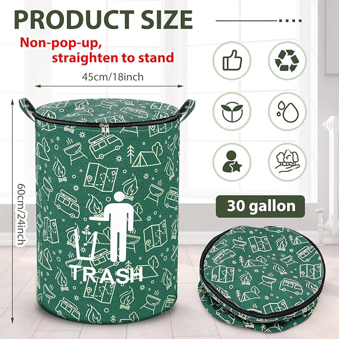 1 Pack Collapsible Trash Can Camping - Image 2