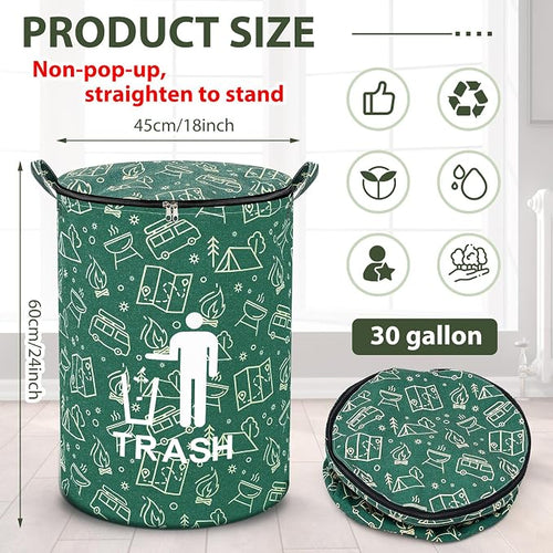 1 Pack Collapsible Trash Can Camping - Image 2