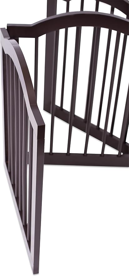 INTERNET'S BEST Arched Top Dog Gate | 3 Panel, and Porch | Portable, Extra Wide - Image 7