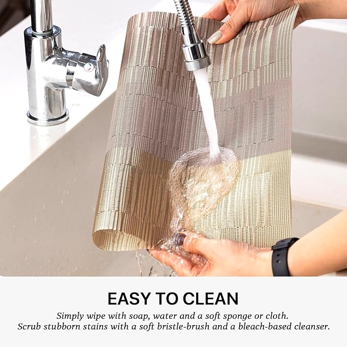LEXMORE PlaceMats Set of 12 Vinyl/Plastic Woven Place Mats - Image 4