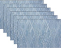 Druable Placemats Set of 6, Plastic Heat-Resistant Non-Slip Vinyl Place Mats by PandaPalm