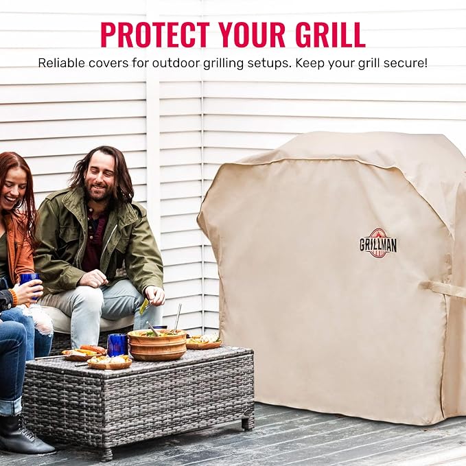 Grillman Grill Cover, BBQ Outdoor Grill Covers, Gas Grills, Waterproof - Image 2