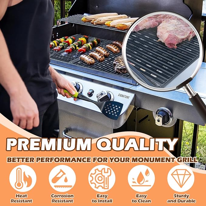 17" Infrared Grill Grates for Charbroil Performance 4 Burner 463365021 - Image 5